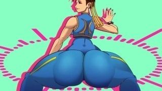 Chun Li Twerks On Camera and On Dick