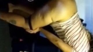 Hot 41 year old milf gets bang by a young man in a garage basement part 2