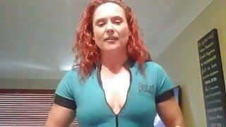 Redheaded MILF Flexing 2