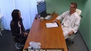 FakeHospital wild Russian babe disrobes and fucks her doc