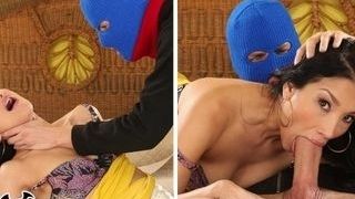 Chinese adult movie starlet Vicki chase Takes assfucking From A masked fellow