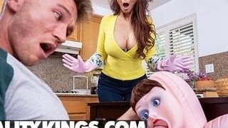 Reality Kings - big-titted step-mother Syren De Mer boinks Her sonny And His fuck-fest chick