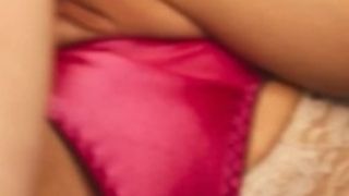 'Eva fucked her wet pussy big dick cum pink panty homemade fetish white stockings vinyl pvc gonzo hot'