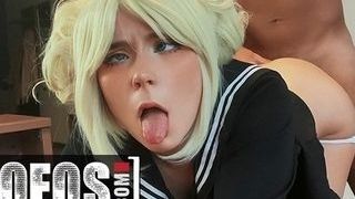 Petite sweetie Fox Cosplays For Her beau black Bull & Gets Her round ass torn up
