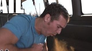 Sean Lawless Cinnamon challenge FAIL On The tear up Bus